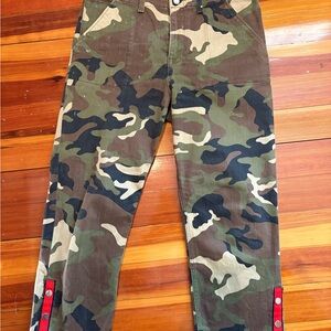 Veronica Beard Gisela 10.5 Straight leg Crop Camo Jeans